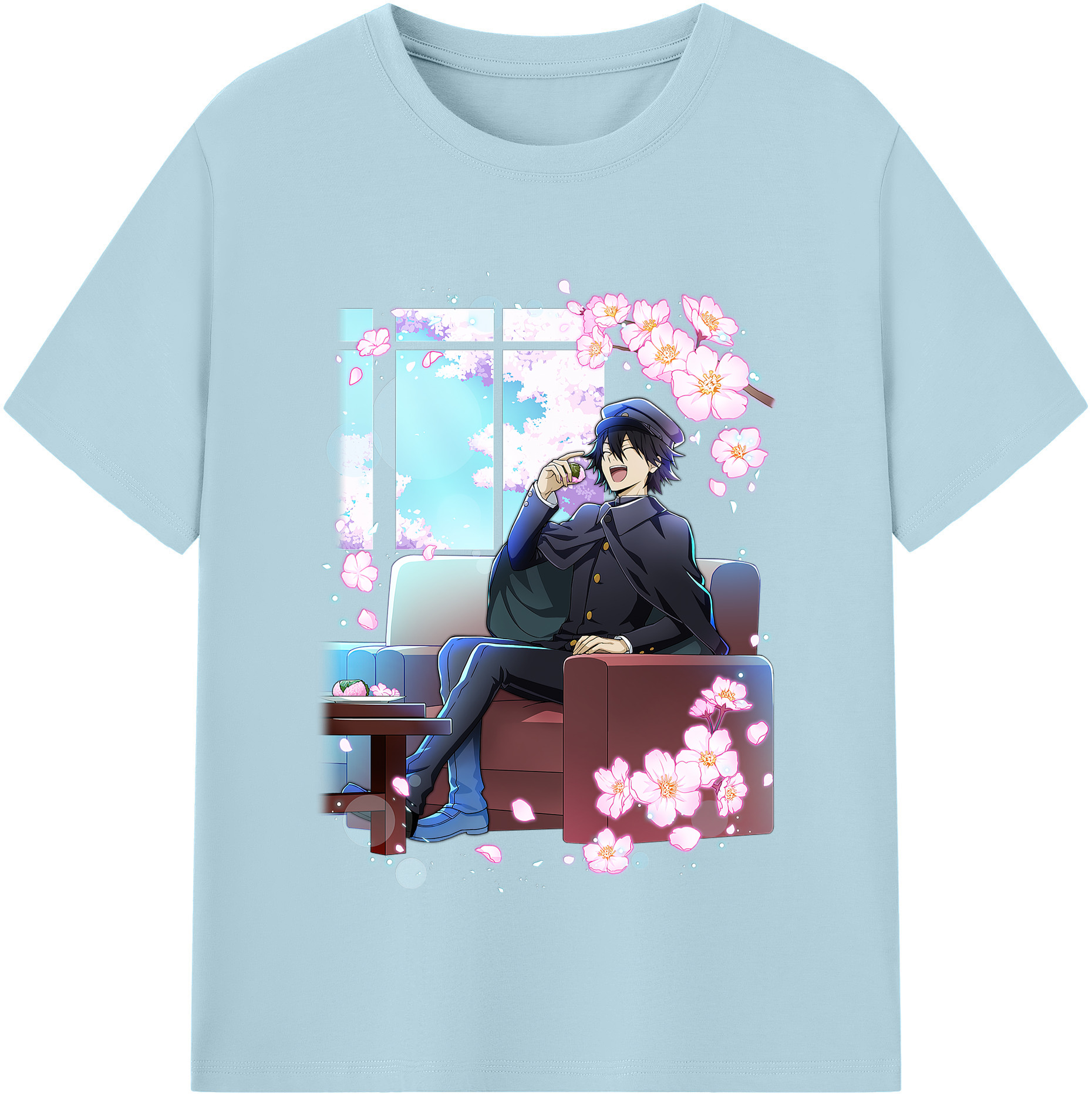 （画像用） 文豪ストレイドッグス Bungo Stray Dogs 綿100％半袖Tシャツ（フロントプリント）